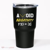 Avoid Negativity Funny Math Pun Equation Tumbler thumb 0