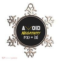 Avoid Negativity Funny Math Pun Equation Ornament thumb 0