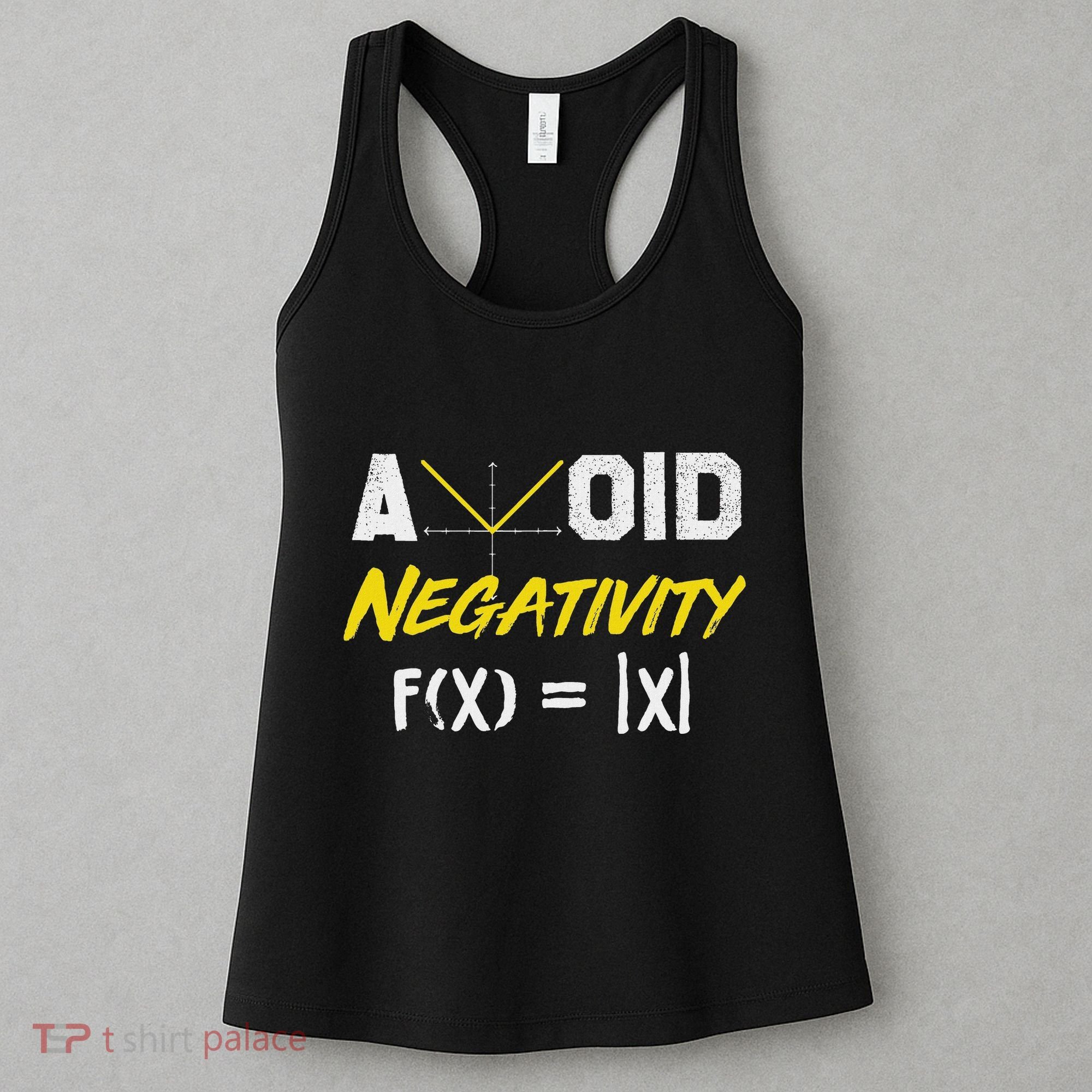Avoid Negativity Funny Math Pun Equation Women's Tank Top