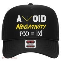 Avoid Negativity Funny Math Pun Equation Hat thumb 0