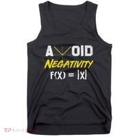 Avoid Negativity Funny Math Pun Equation Tank Top thumb 0