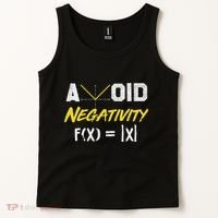 Avoid Negativity Funny Math Pun Equation Tank Top thumb 2