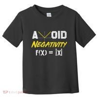 Avoid Negativity Funny Math Pun Equation Toddler T-Shirt thumb 0