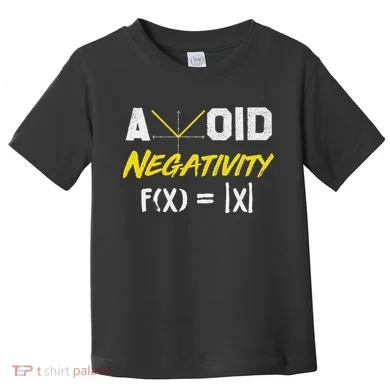 Avoid Negativity Funny Math Pun Equation Toddler T-Shirt