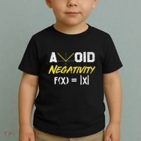 Avoid Negativity Funny Math Pun Equation Toddler T-Shirt thumb 2