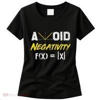 Avoid Negativity Funny Math Pun Equation Women's T-Shirt thumb 0