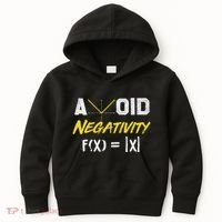 Avoid Negativity Funny Math Pun Equation Kids Hoodie thumb 0