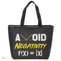 Avoid Negativity Funny Math Pun Equation Tote Bag thumb 0