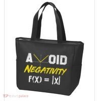 Avoid Negativity Funny Math Pun Equation Tote Bag thumb 3
