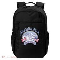 Americana Niagara Falls Scene Canada America Flags Backpack thumb 0