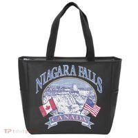 Americana Niagara Falls Scene Canada America Flags Tote Bag thumb 0