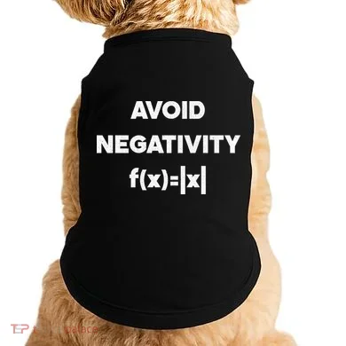 Avoid Negativity Funny Math Formula Doggie Tank