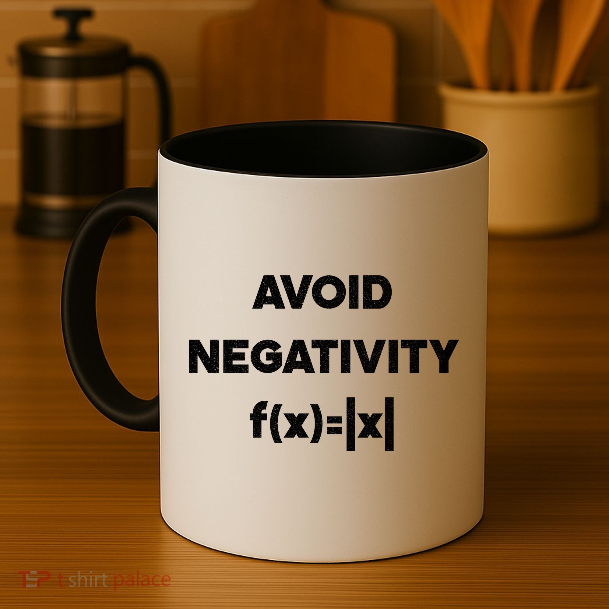 Avoid Negativity Funny Math Formula Coffee Mug