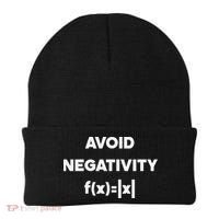 Avoid Negativity Funny Math Formula Beanie thumb 0