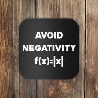 Avoid Negativity Funny Math Formula Coaster thumb 0
