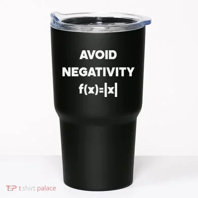Avoid Negativity Funny Math Formula Tumbler