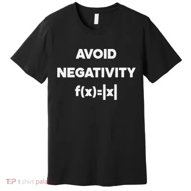 Avoid Negativity Funny Math Formula Premium T-Shirt
