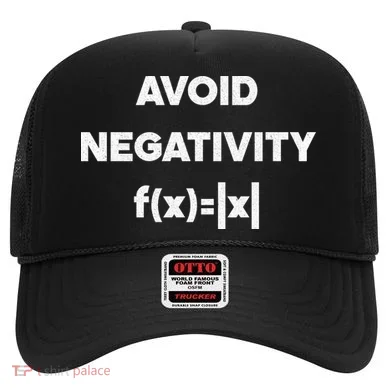 Avoid Negativity Funny Math Formula Hat