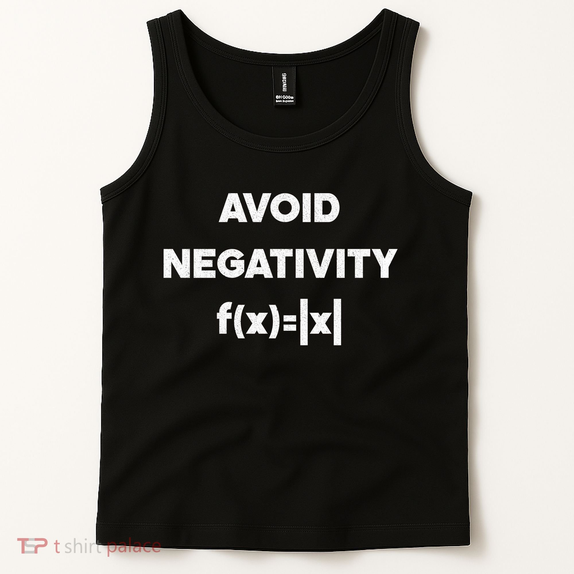 Avoid Negativity Funny Math Formula Tank Top