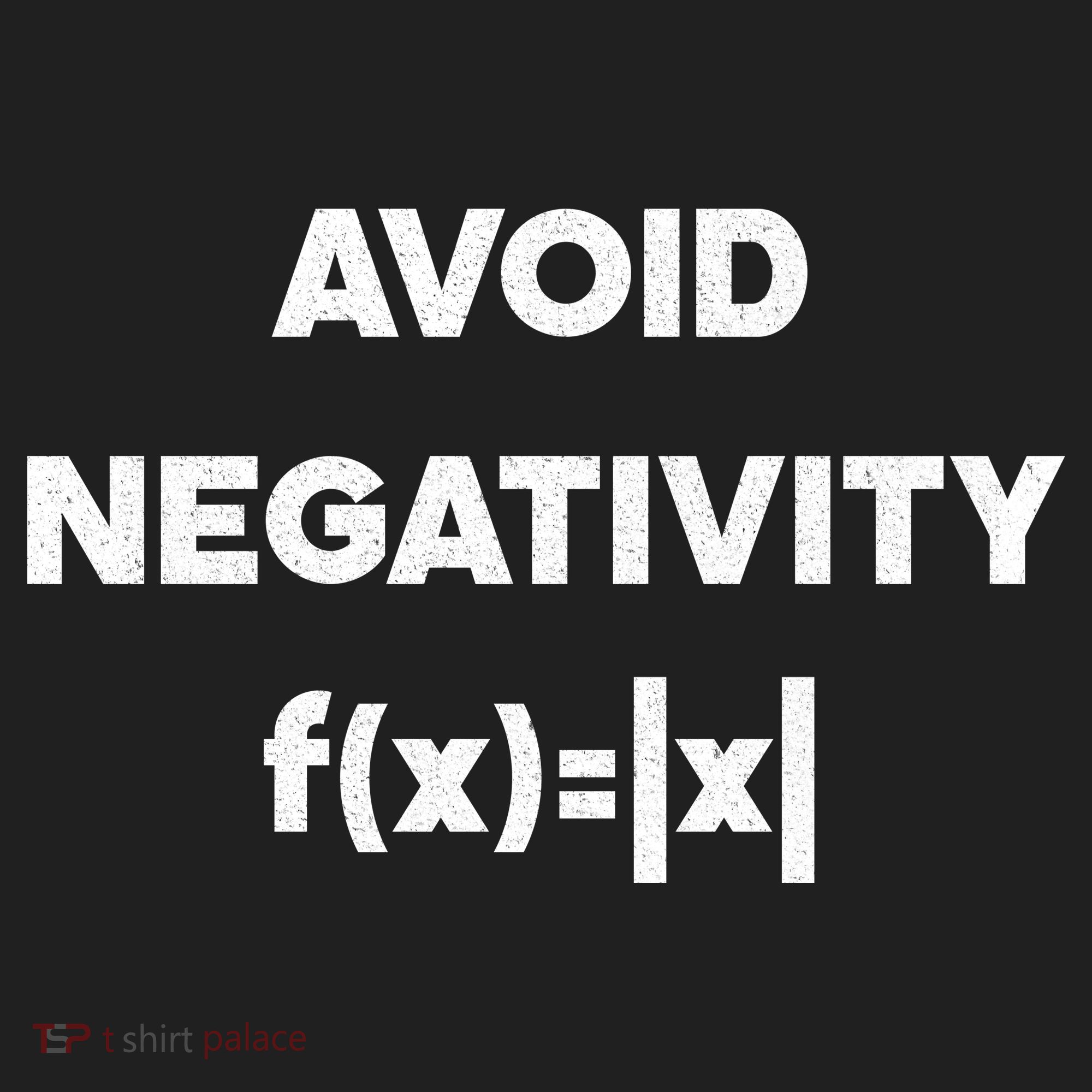 Avoid Negativity Funny Math Formula Golf Towel