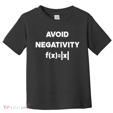 Avoid Negativity Funny Math Formula Toddler T-Shirt
