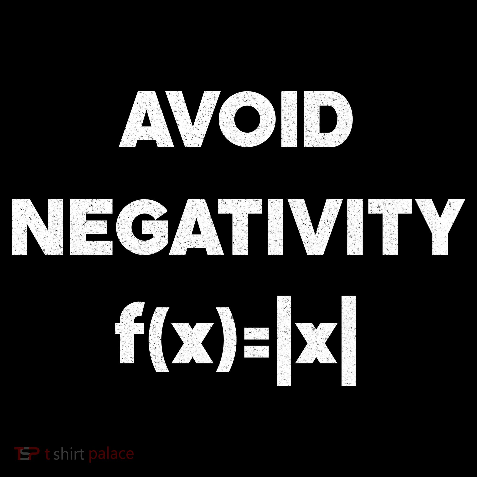 Avoid Negativity Funny Math Formula Visor