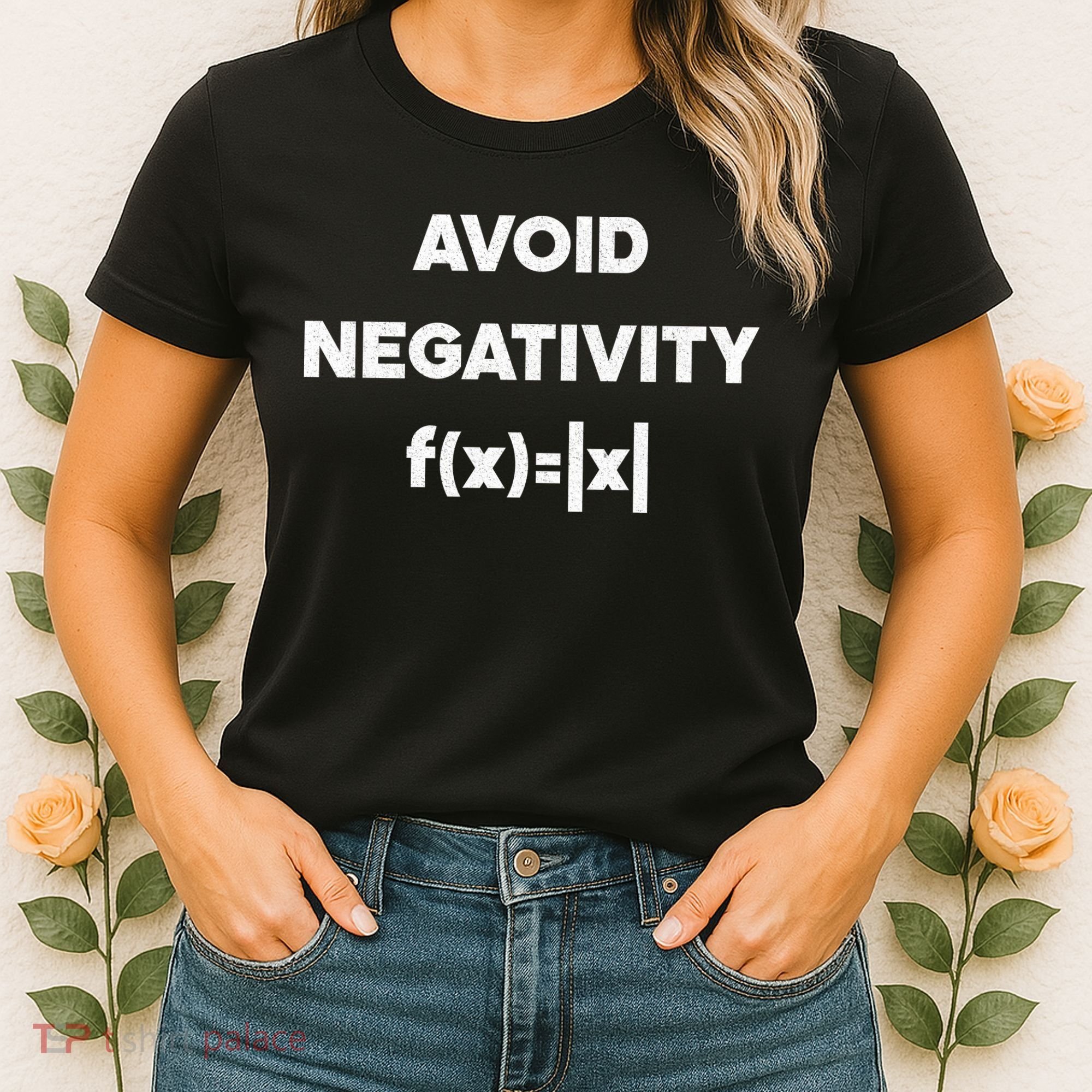 Avoid Negativity Funny Math Formula Women's T-Shirt
