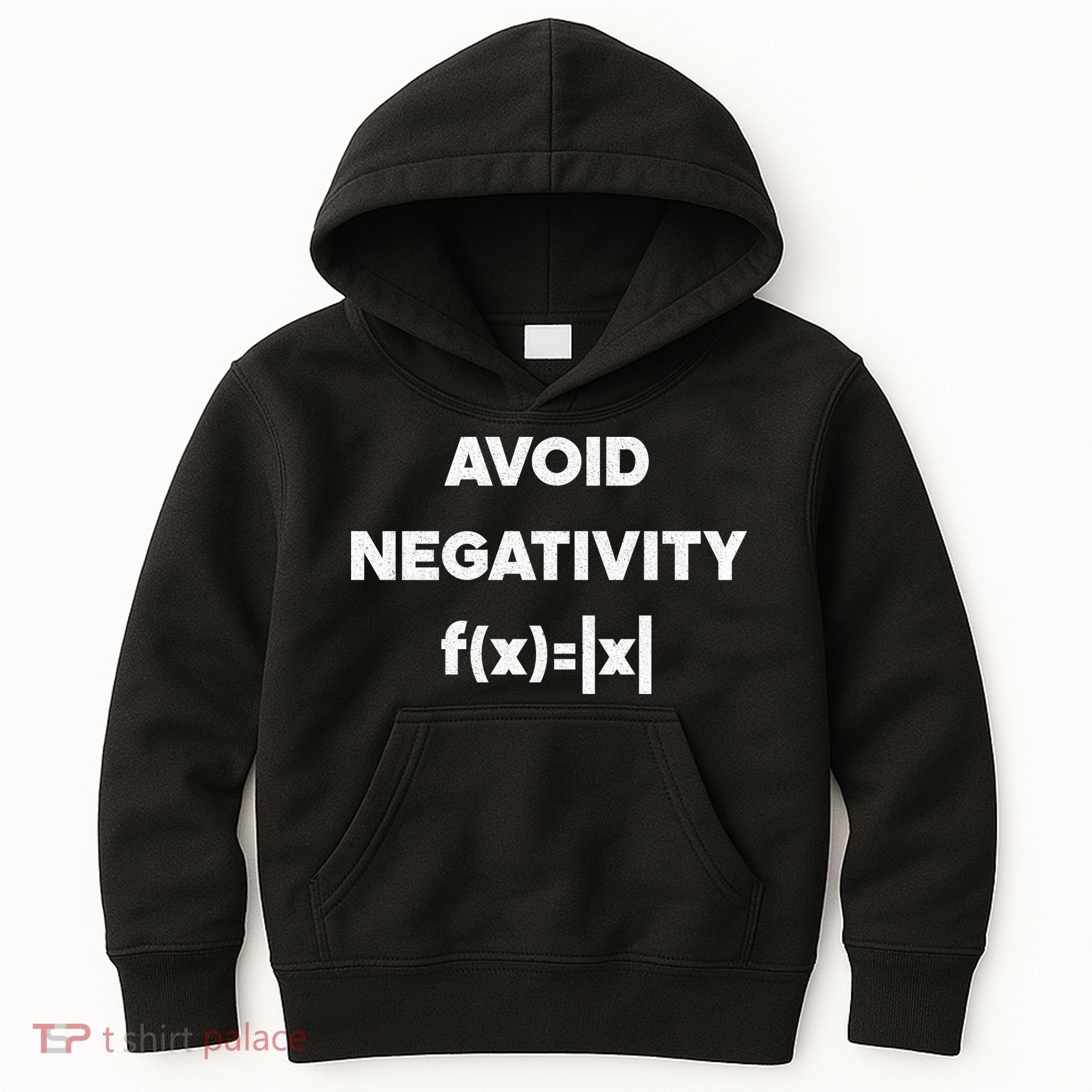 Avoid Negativity Funny Math Formula Kids Hoodie