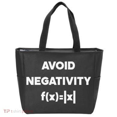 Avoid Negativity Funny Math Formula Tote Bag