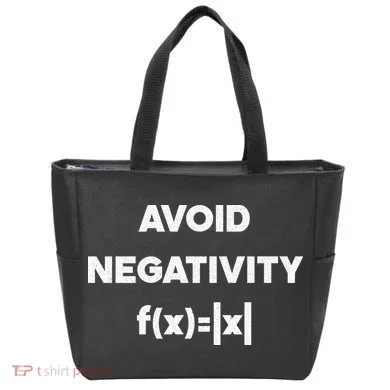 Avoid Negativity Funny Math Formula Tote Bag