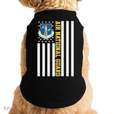 Air National Guard American Flag Gift Doggie Tank