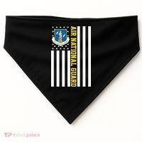 Air National Guard American Flag Gift USA-Made Doggie Bandana thumb 0