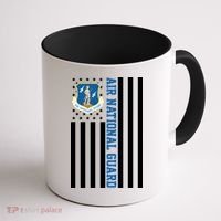 Air National Guard American Flag Gift Coffee Mug thumb 1