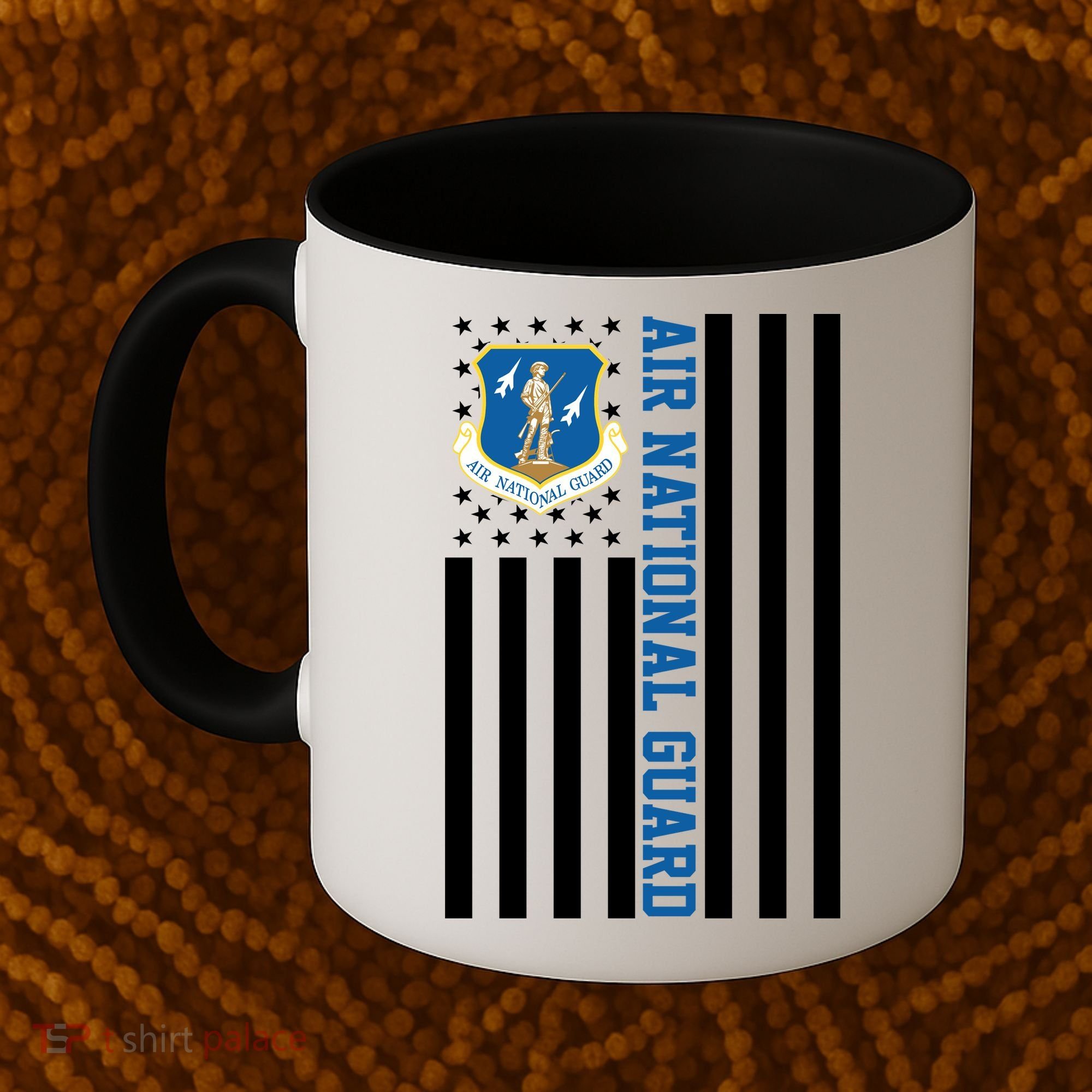 Air National Guard American Flag Gift Coffee Mug