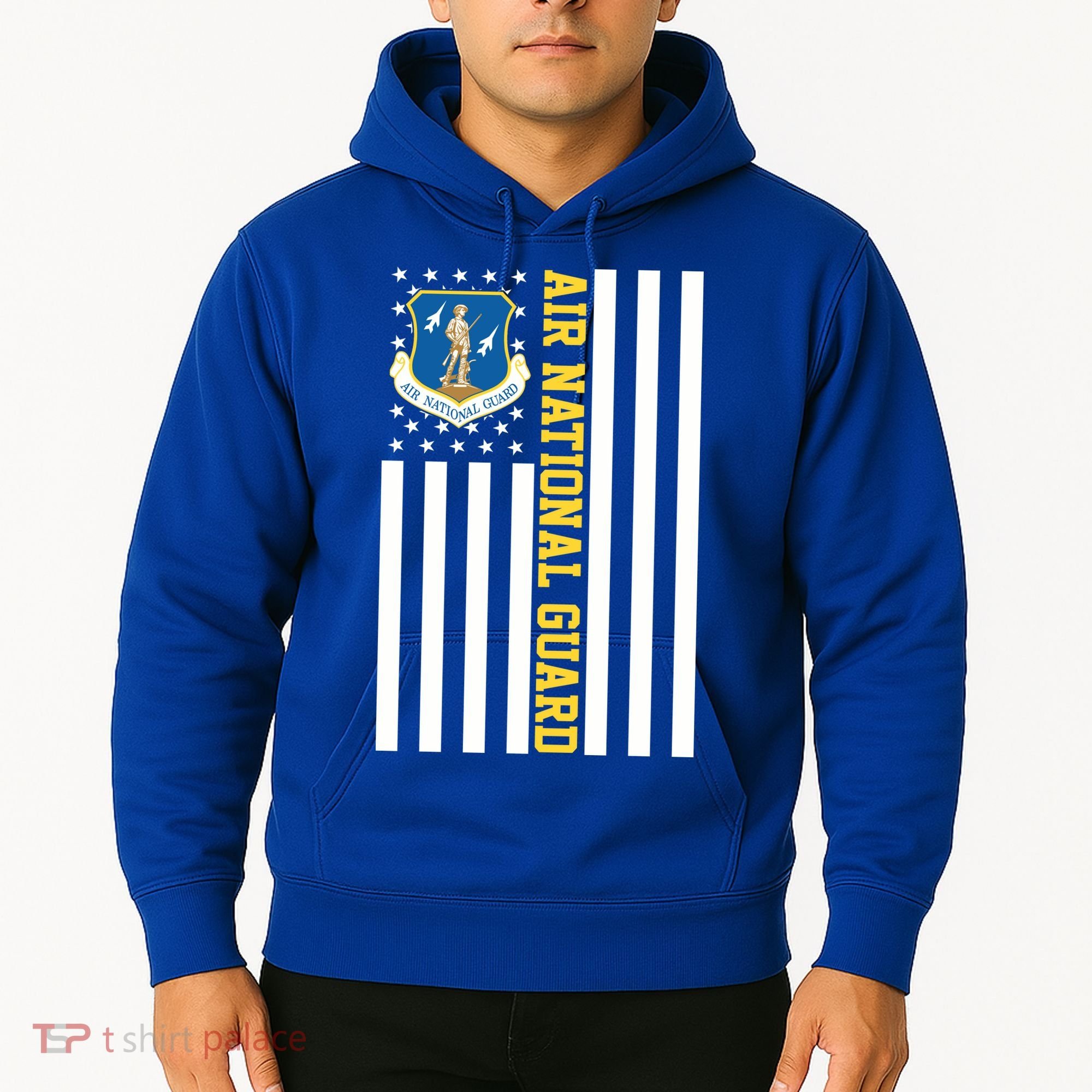 Air National Guard American Flag Gift Hoodie