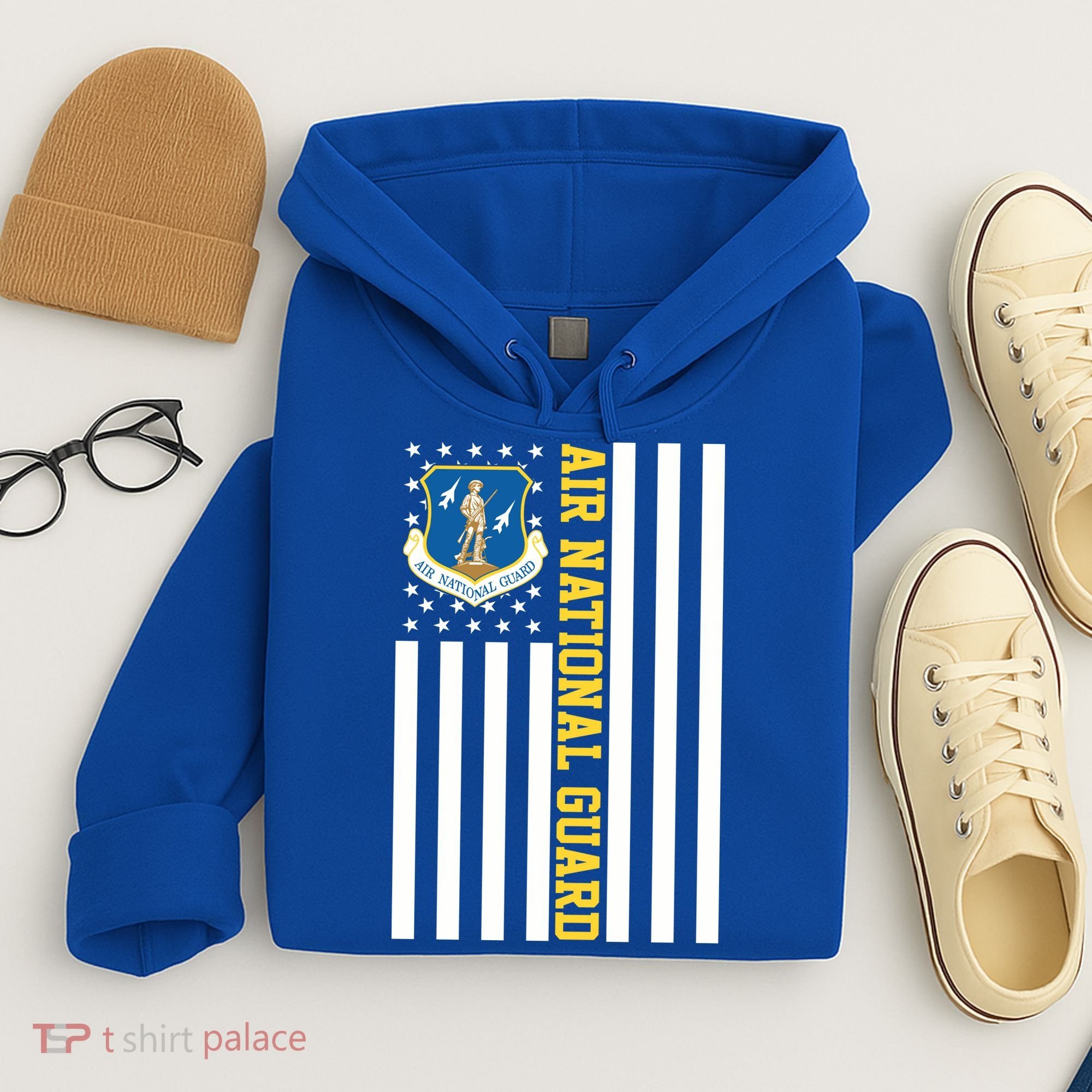 Air National Guard American Flag Gift Hoodie