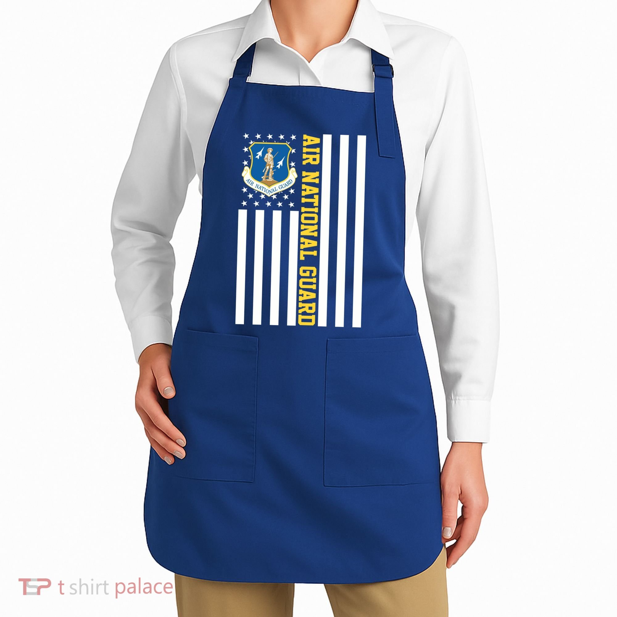Air National Guard American Flag Gift Apron