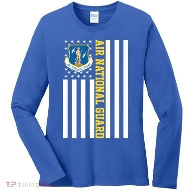 Air National Guard American Flag Gift Women's Long Sleeve Shirt
