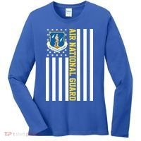 Air National Guard American Flag Gift Women's Long Sleeve Shirt thumb 0