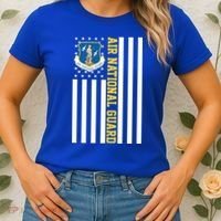 Air National Guard American Flag Gift Women's T-Shirt thumb 2