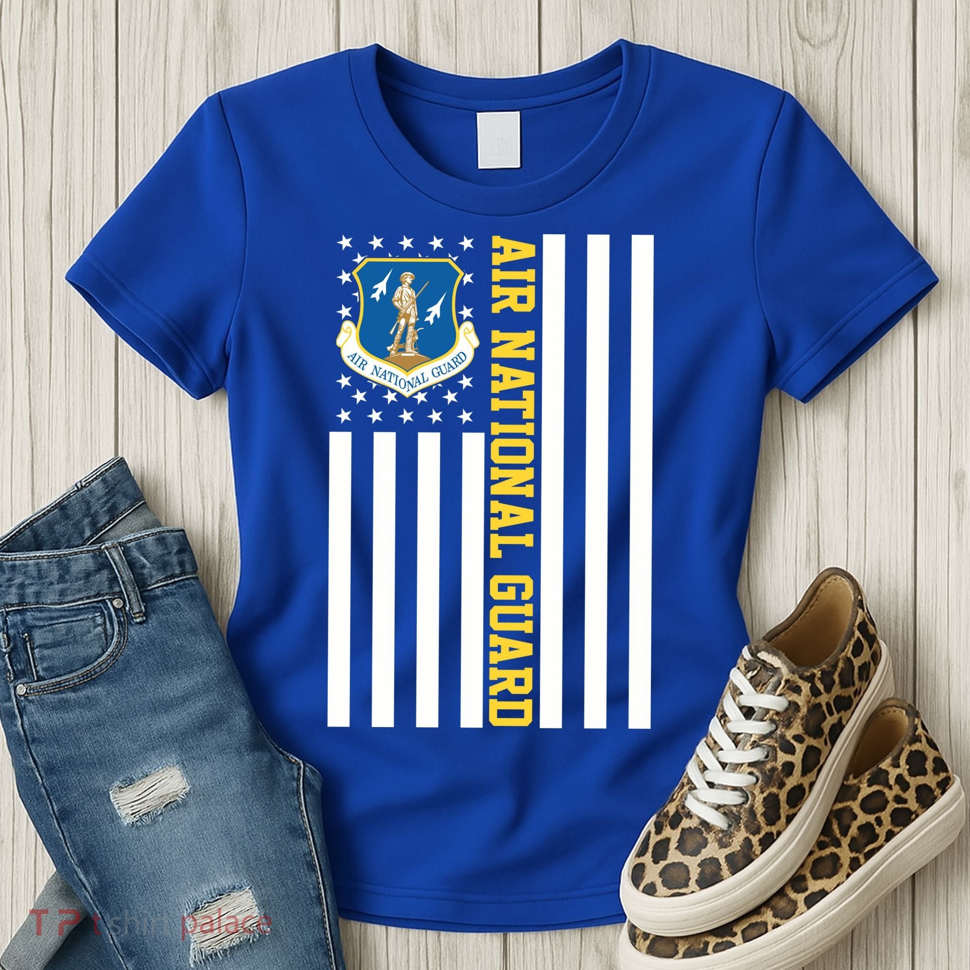 Air National Guard American Flag Gift Women's T-Shirt