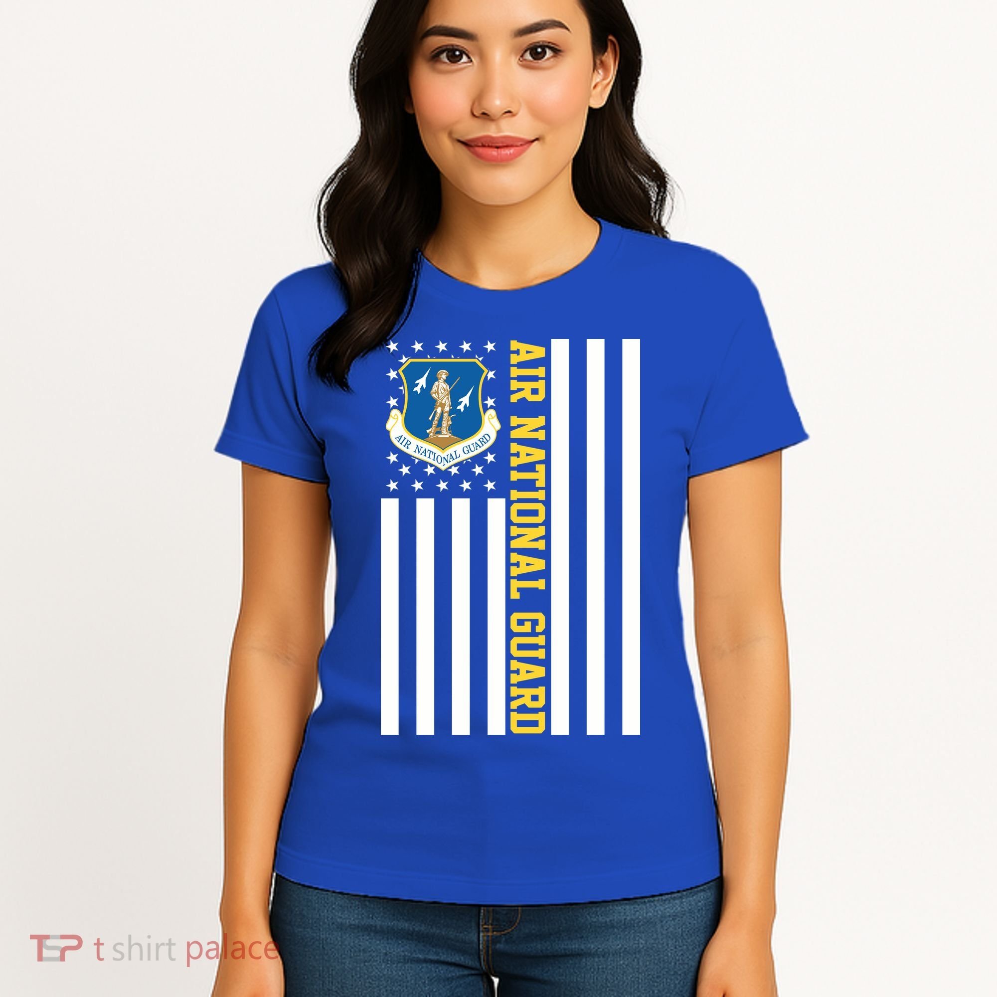 Air National Guard American Flag Gift Women's T-Shirt