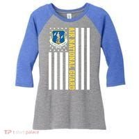Air National Guard American Flag Gift Women's Tri-Blend 3/4-Sleeve Raglan Shirt thumb 0