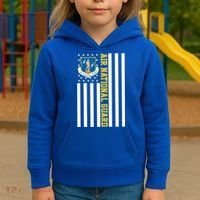 Air National Guard American Flag Gift Kids Hoodie thumb 3