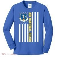 Air National Guard American Flag Gift Kids Long Sleeve Shirt thumb 0