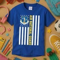 Air National Guard American Flag Gift Kids T-Shirt thumb 3