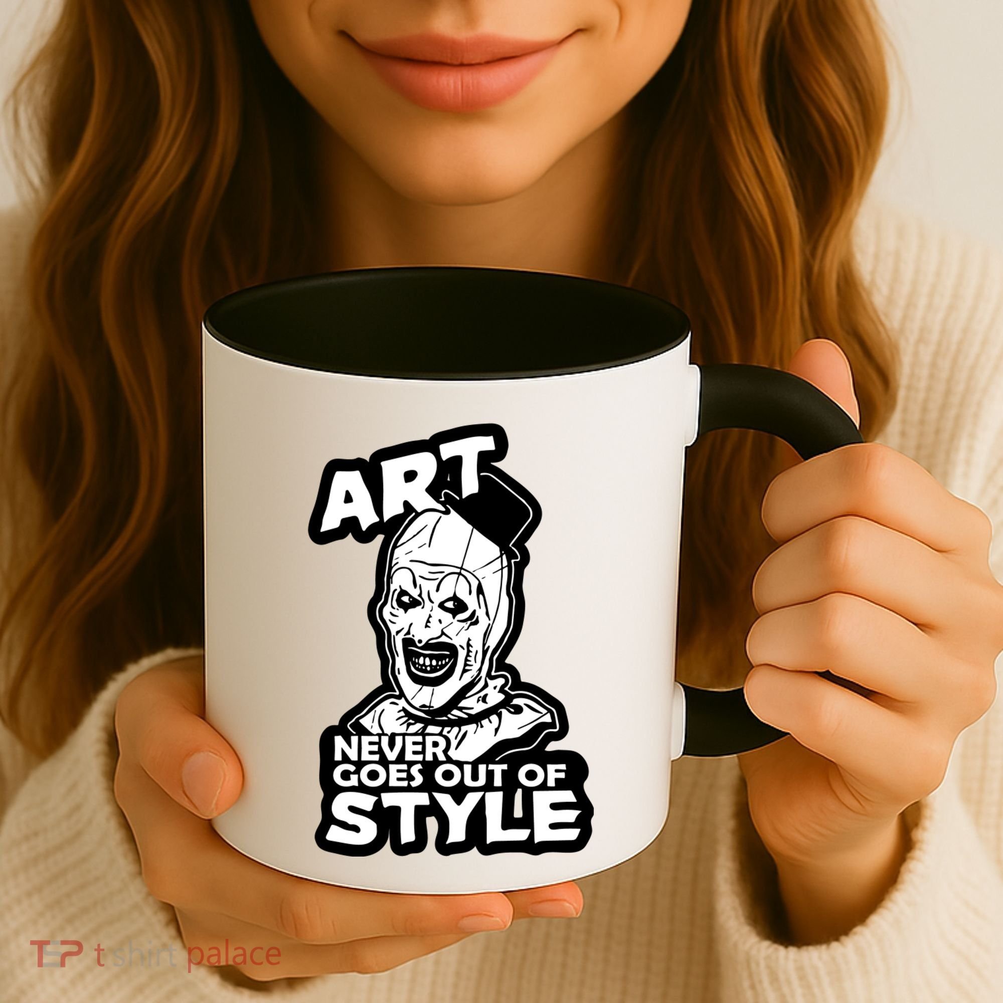 Art Never Goes Out Of Style Horror Clown Coffee Mug