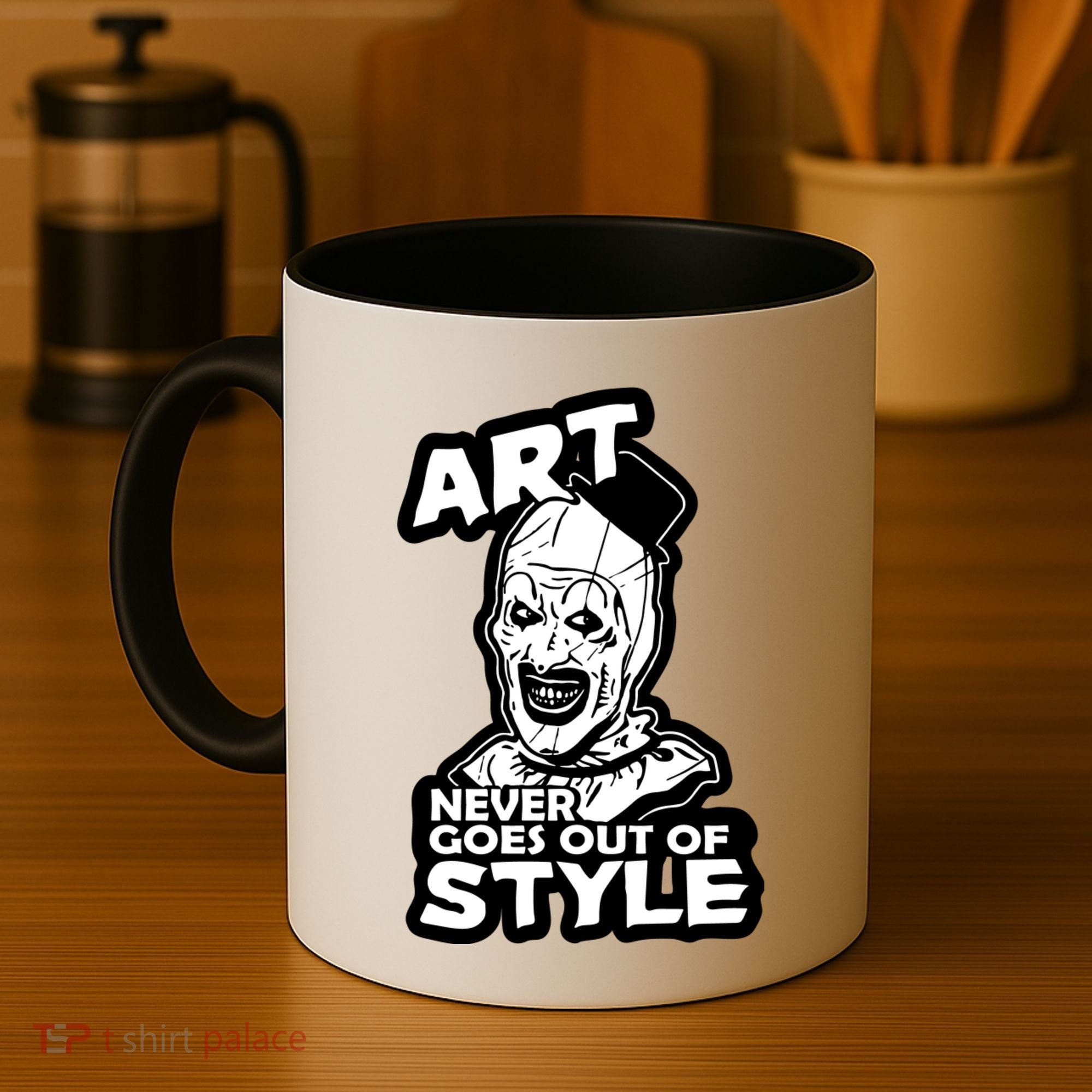 Art Never Goes Out Of Style Horror Clown Coffee Mug