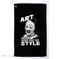 Art Never Goes Out Of Style Horror Clown Golf Towel thumb 0