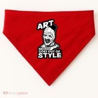 Art Never Goes Out Of Style Horror Clown USA-Made Doggie Bandana thumb 0